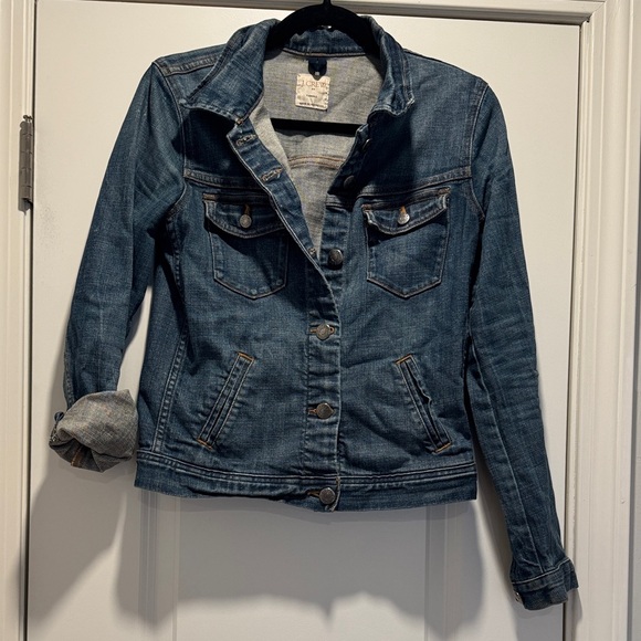 J. Crew Jackets & Blazers - J. Crew Dark Blue Jean Jacket